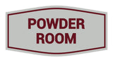Signs ByLITA Fancy Powder Room Sign with Adhesive Tape, Mounts On Any Surface, Weather Resistant, Indoor/Outdoor Use