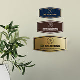 Fancy No Soliciting We Do Not Want Anything From You Wall or Door Sign
