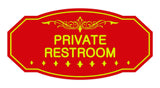 Victorian Private Restroom Sign