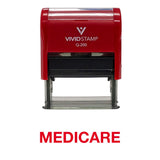 Medicare Self Inking Rubber Stamp
