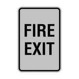 Portrait Round Fire Exit Sign