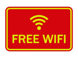 FREE WIFI AVAILABLE Wall / Door Sign