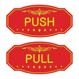 Victorian Push Pull Sign Set