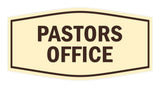 Signs ByLITA Fancy Pastors Office Sign with Adhesive Tape, Mounts On Any Surface, Weather Resistant, Indoor/Outdoor Use