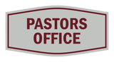 Signs ByLITA Fancy Pastors Office Sign with Adhesive Tape, Mounts On Any Surface, Weather Resistant, Indoor/Outdoor Use