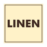 Signs ByLITA Square Linen Sign with Adhesive Tape, Mounts On Any Surface