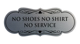 Signs ByLITA Designer No Shoes No Shirt No Service Sign