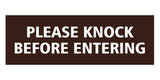 Signs ByLITA Basic Please Knock Before Entering