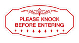 Victorian Please Knock Before Entering Sign