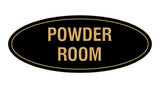 Oval Powder Room Sign