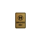 Signs ByLITA Portrait Round Employees Only Sign