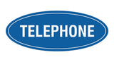 Oval TELEPHONE Sign