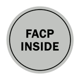 Signs ByLITA Circle FACP Inside Sign