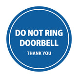 Signs ByLITA Circle Do Not Ring Doorbell Sign