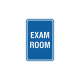 Portrait Round Exam Room Sign with Adhesive Tape, Mounts On Any Surface, Weather Resistant