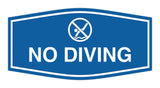 Signs ByLITA Fancy No Diving Sign with Adhesive Tape, Mounts On Any Surface
