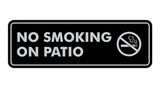 Standard No Smoking On Patio Sign