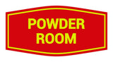 Signs ByLITA Fancy Powder Room Sign with Adhesive Tape, Mounts On Any Surface, Weather Resistant, Indoor/Outdoor Use