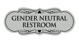 Signs ByLITA Designer Gender Neutral Restroom Sign