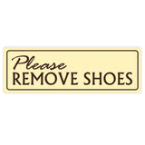 Basic PLEASE REMOVE SHOES Wall Door Sign