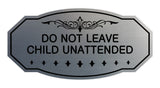 Victorian Do Not Leave Child Unattended Sign