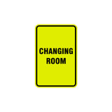Portrait Round Changing Room Sign