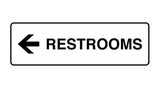 Signs ByLITA Standard RESTROOM (LEFT ARROW) Sign