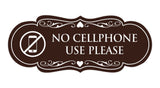 Signs ByLITA Designer No Cellphone Use please Sign