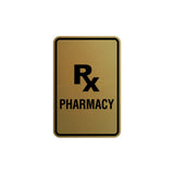 Portrait Round Rx Pharmacy Sign