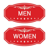 Victorian Men Women Sign Set