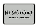 Signs ByLITA Classic Framed No Soliciting Neighbors Welcome Sign