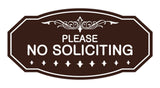 Signs ByLITA Victorian Please No Soliciting Sign