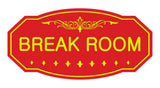 Victorian Break Room Sign