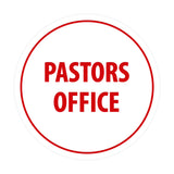 Signs ByLITA Circle Pastors Office Sign