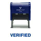 Blue Verified Self Inking Rubber Stamp