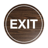 Signs ByLITA Circle Exit Sign