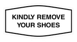 Signs ByLITA Fancy Kindly Remove Your Shoes Sign