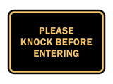 Signs ByLITA Classic Framed Please Knock Before Entering