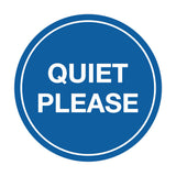 Signs ByLITA Circle Quiet Please Sign