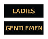 Signs ByLITA Basic Ladies and Gentlemen Sign Set