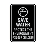 Portrait Round Save Water Protect The Environment For Our Children