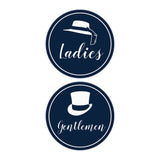 Signs ByLITA Circle Ladies and Gentlemen Sign Set