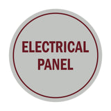 Signs ByLITA Circle Electrical Panel Sign
