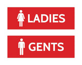 Signs ByLITA Basic Ladies and Gents Sign Set