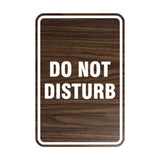 Portrait Round Do Not Disturb Sign