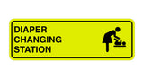 Signs ByLITA Standard Diapers Changing Station Sign