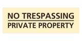 Signs ByLITA Basic No Trespassing Private Property Sign