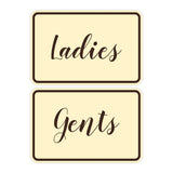Signs ByLITA Classic Framed Ladies And Gents Sign Set