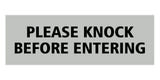Signs ByLITA Basic Please Knock Before Entering