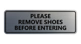 Please Remove Shoes Before Entering Sign